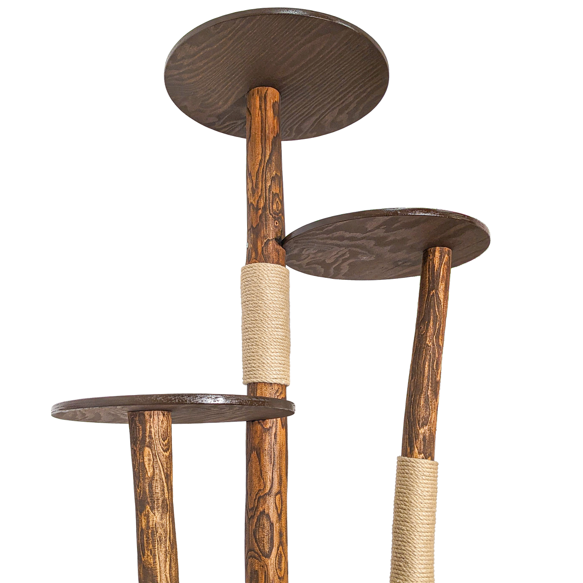 Outdoor Naturkratzbaum CA0039 Kratzbaum Natur Holz Design 175 cm hoch Katzenbaum