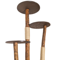 Outdoor Naturkratzbaum CA0039 Kratzbaum Natur Holz Design 175 cm hoch Katzenbaum