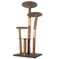 Outdoor Naturkratzbaum CA0039 Kratzbaum Natur Holz Design 175 cm hoch Katzenbaum