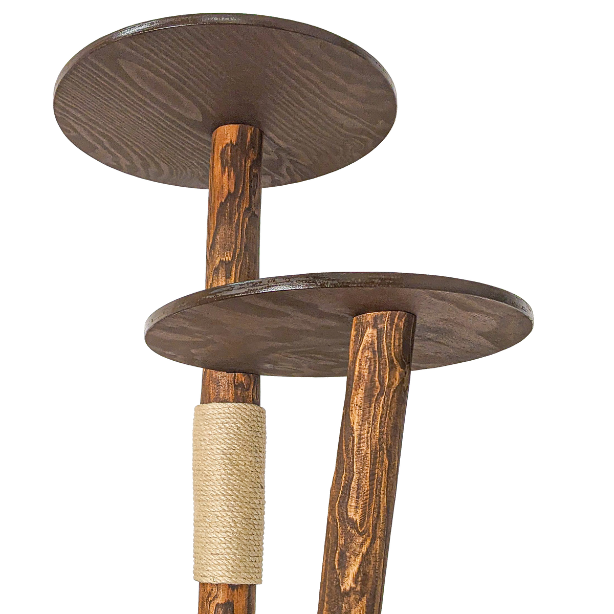 Outdoor Naturkratzbaum CA0039 Kratzbaum Natur Holz Design 175 cm hoch Katzenbaum