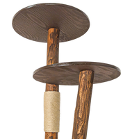 Outdoor Naturkratzbaum CA0039 Kratzbaum Natur Holz Design 175 cm hoch Katzenbaum
