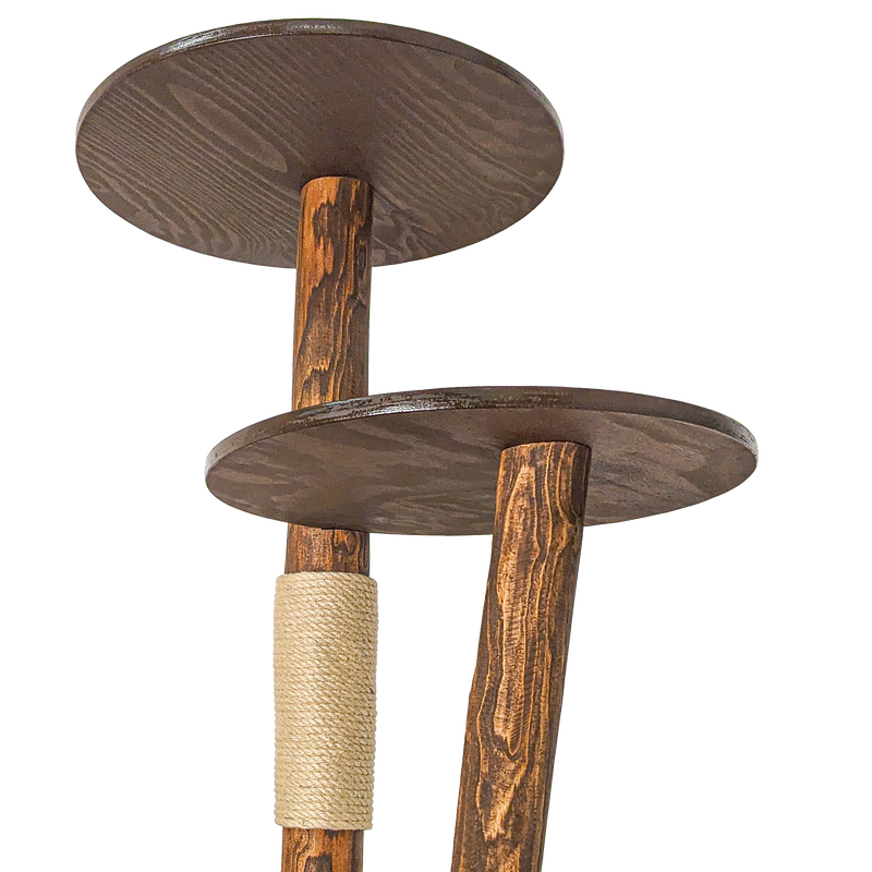 Outdoor Naturkratzbaum CA0039 Kratzbaum Natur Holz Design 175 cm hoch Katzenbaum