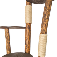 Outdoor Naturkratzbaum CA0039 Kratzbaum Natur Holz Design 175 cm hoch Katzenbaum