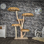 Naturkratzbaum 4047 Kratzbaum Natur Holz Design 173 cm hoch Katzenbaum