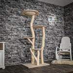 Naturkratzbaum 4053 Kratzbaum Natur Holz Design 173 cm hoch Katzenbaum