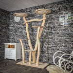 Naturkratzbaum 4056 Kratzbaum Natur Holz Design 200 cm hoch Katzenbaum