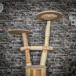 Naturkratzbaum 4057 Kratzbaum Natur Holz Design 157 cm hoch Katzenbaum