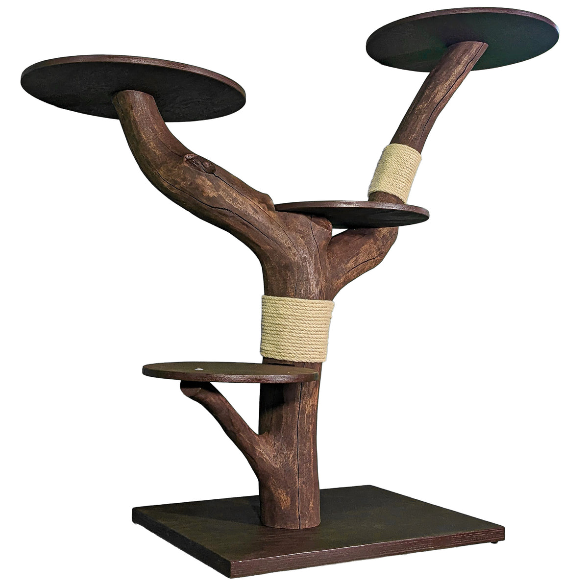 Outdoor Naturkratzbaum 4549 Kratzbaum Natur Holz Design 142 cm hoch Katzenbaum