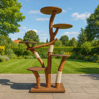 Outdoor Naturkratzbaum 4550 Kratzbaum Natur Holz Design 200 cm hoch Katzenbaum