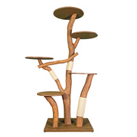 Outdoor Naturkratzbaum 4550 Kratzbaum Natur Holz Design 200 cm hoch Katzenbaum