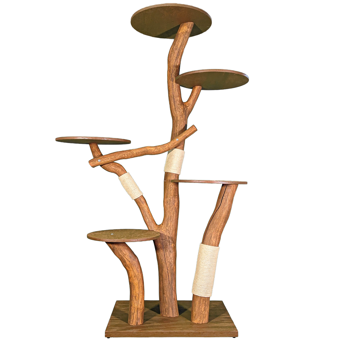 Outdoor Naturkratzbaum 4550 Kratzbaum Natur Holz Design 200 cm hoch Katzenbaum