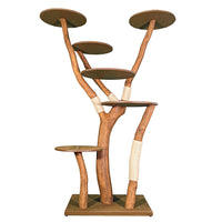 Outdoor Naturkratzbaum 4551 Kratzbaum Natur Holz Design 195 cm hoch Katzenbaum