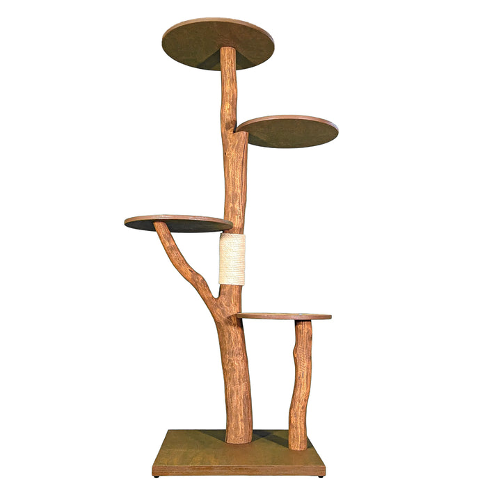 Outdoor Naturkratzbaum 4552 Kratzbaum Natur Holz Design 175 cm hoch Katzenbaum