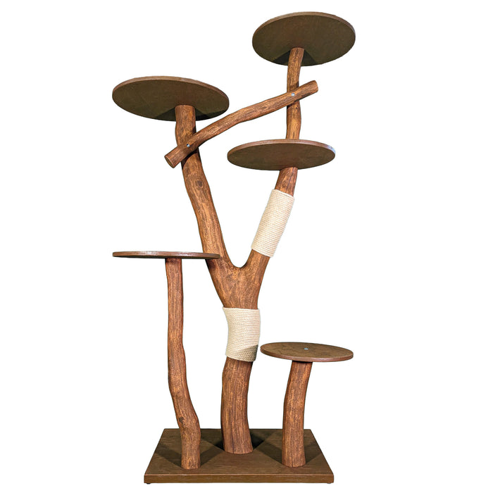 Outdoor Naturkratzbaum 4553 Kratzbaum Natur Holz Design 203 cm hoch Katzenbaum