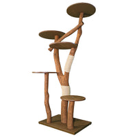 Outdoor Naturkratzbaum 4553 Kratzbaum Natur Holz Design 203 cm hoch Katzenbaum
