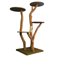 Outdoor Naturkratzbaum 4554 Kratzbaum Natur Holz Design 158 cm hoch Katzenbaum