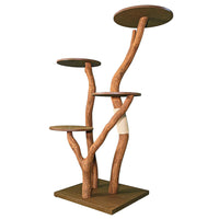 Outdoor Naturkratzbaum 4554 Kratzbaum Natur Holz Design 158 cm hoch Katzenbaum