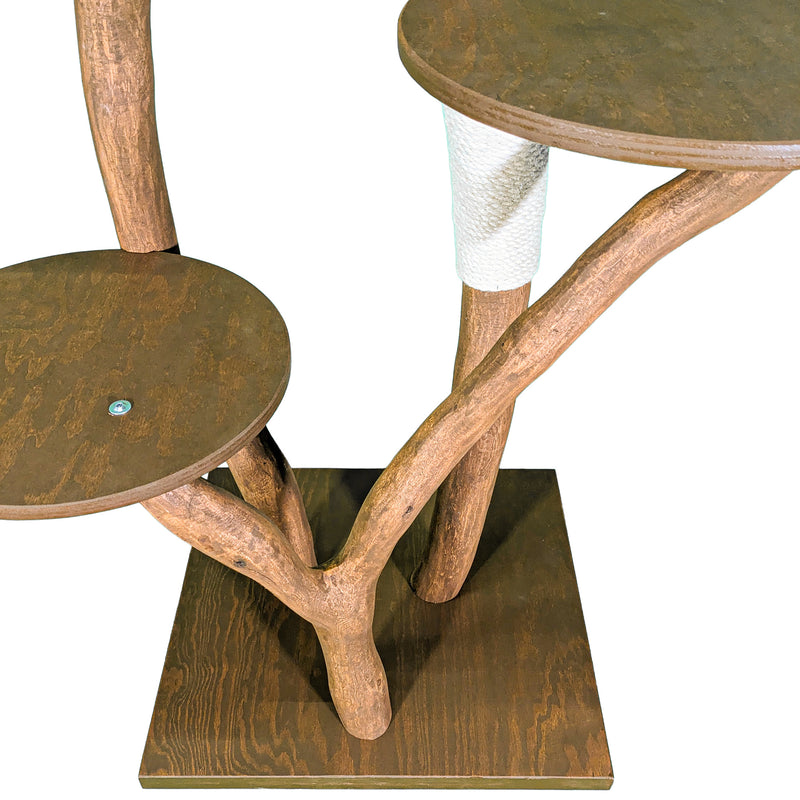 Outdoor Naturkratzbaum 4554 Kratzbaum Natur Holz Design 158 cm hoch Katzenbaum