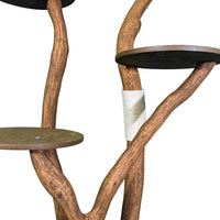 Outdoor Naturkratzbaum 4554 Kratzbaum Natur Holz Design 158 cm hoch Katzenbaum