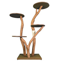 Outdoor Naturkratzbaum 4554 Kratzbaum Natur Holz Design 158 cm hoch Katzenbaum