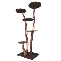 Outdoor Naturkratzbaum 4555 Kratzbaum Natur Holz Design 206 cm hoch Katzenbaum