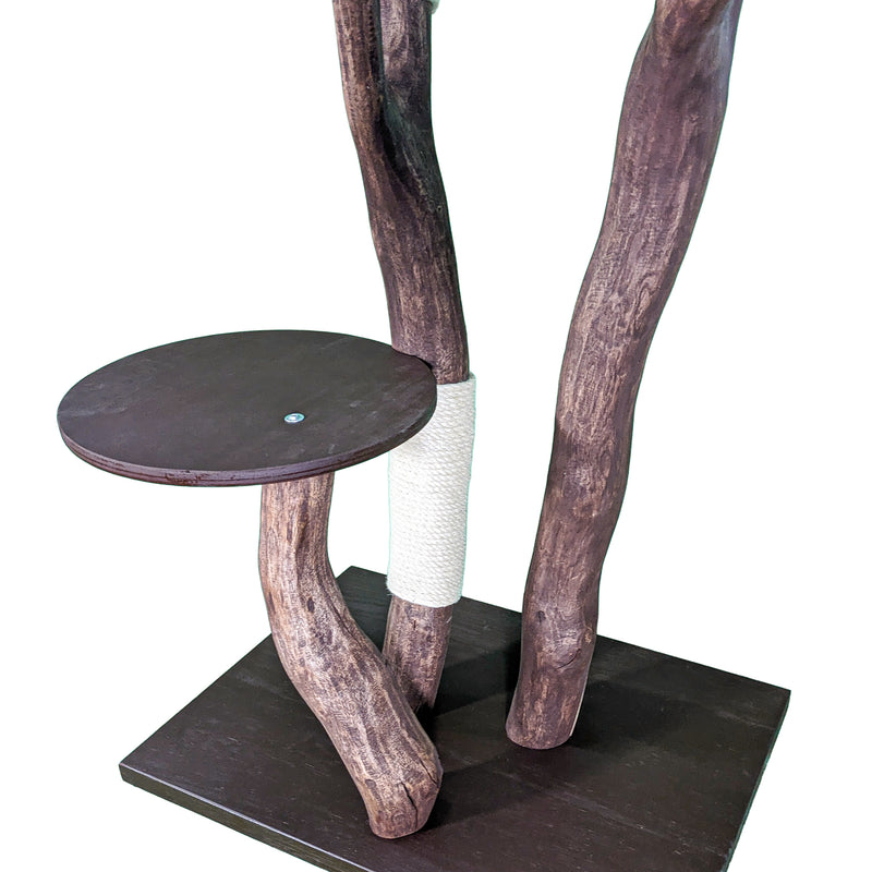 Outdoor Naturkratzbaum 4555 Kratzbaum Natur Holz Design 206 cm hoch Katzenbaum