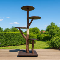 Outdoor Naturkratzbaum 4556 Kratzbaum Natur Holz Design 172 cm hoch Katzenbaum