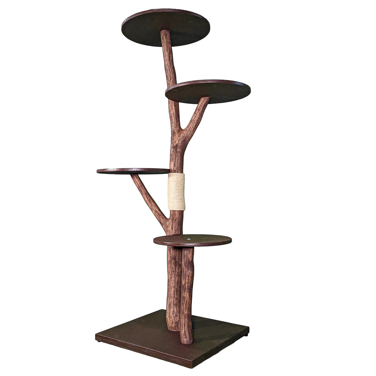 Outdoor Naturkratzbaum 4556 Kratzbaum Natur Holz Design 172 cm hoch Katzenbaum