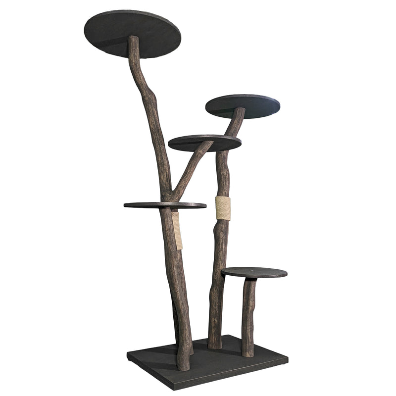 Outdoor Naturkratzbaum 4557 Kratzbaum Natur Holz Design 190 cm hoch Katzenbaum