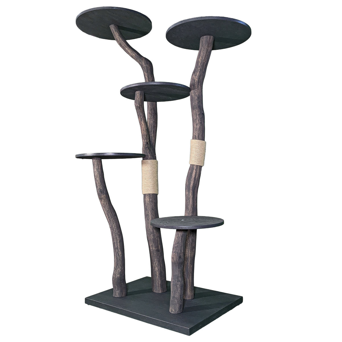 Outdoor Naturkratzbaum 4557 Kratzbaum Natur Holz Design 190 cm hoch Katzenbaum