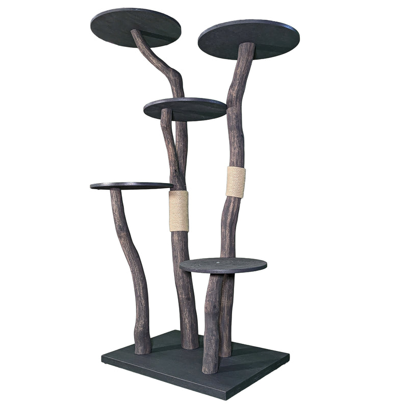 Outdoor Naturkratzbaum 4557 Kratzbaum Natur Holz Design 190 cm hoch Katzenbaum