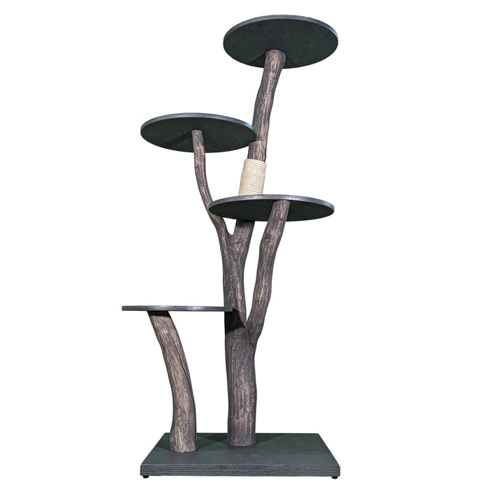 Outdoor Naturkratzbaum 4558 Kratzbaum Natur Holz Design 158 cm hoch Katzenbaum