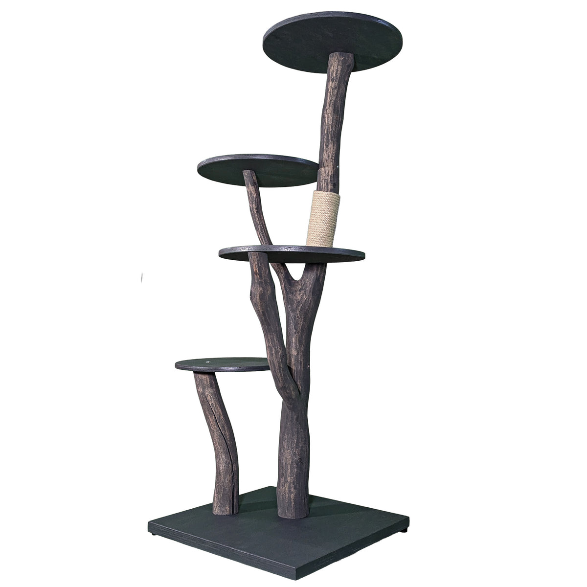 Outdoor Naturkratzbaum 4558 Kratzbaum Natur Holz Design 158 cm hoch Katzenbaum