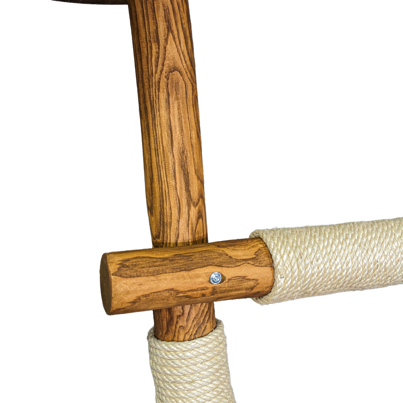 Outdoor Naturkratzbaum CA0001 Kratzbaum Natur Holz Design 175 cm hoch Katzenbaum