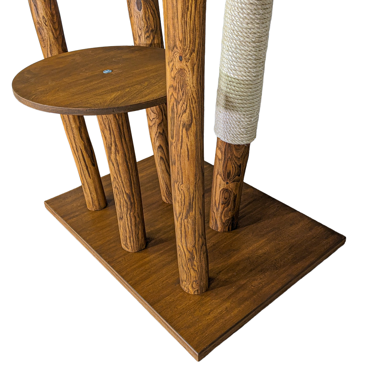 Outdoor Naturkratzbaum CA0001 Kratzbaum Natur Holz Design 175 cm hoch Katzenbaum