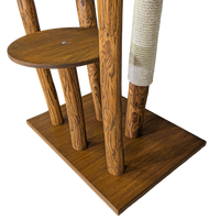 Outdoor Naturkratzbaum CA0001 Kratzbaum Natur Holz Design 175 cm hoch Katzenbaum