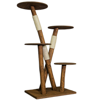 Outdoor Naturkratzbaum CA0002 Kratzbaum Natur Holz Design 160 cm hoch Katzenbaum