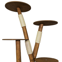 Outdoor Naturkratzbaum CA0002 Kratzbaum Natur Holz Design 160 cm hoch Katzenbaum
