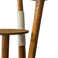 Outdoor Naturkratzbaum CA0003 Kratzbaum Natur Holz Design 123 cm hoch Katzenbaum