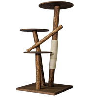 Outdoor Naturkratzbaum CA0005 Kratzbaum Natur Holz Design 120 cm hoch Katzenbaum