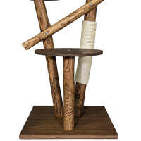 Outdoor Naturkratzbaum CA0005 Kratzbaum Natur Holz Design 120 cm hoch Katzenbaum