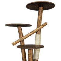 Outdoor Naturkratzbaum CA0005 Kratzbaum Natur Holz Design 120 cm hoch Katzenbaum