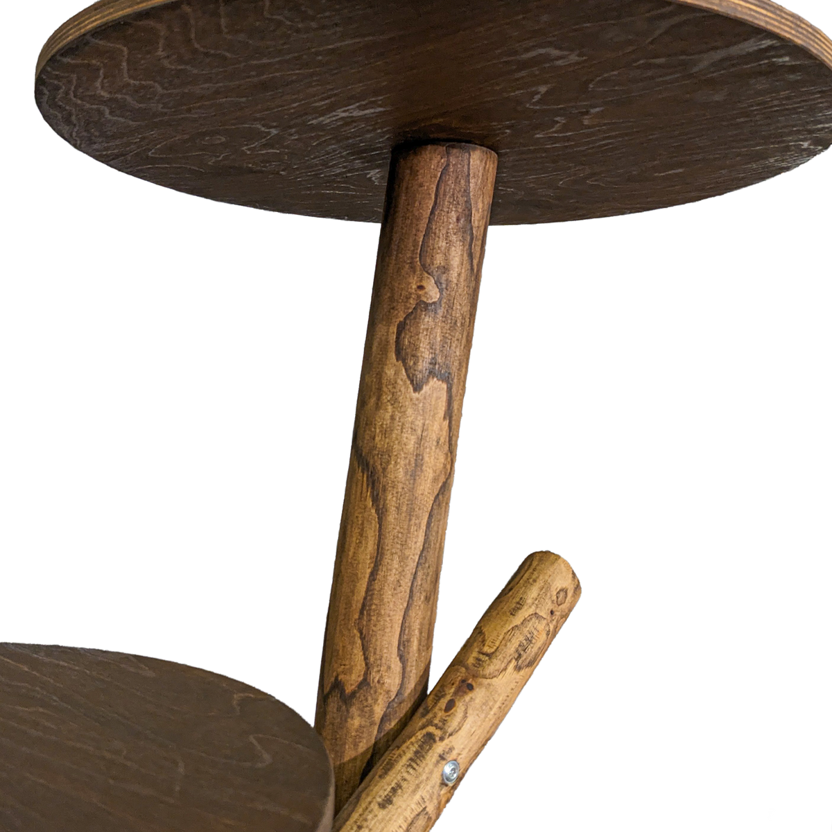 Outdoor Naturkratzbaum CA0005 Kratzbaum Natur Holz Design 120 cm hoch Katzenbaum