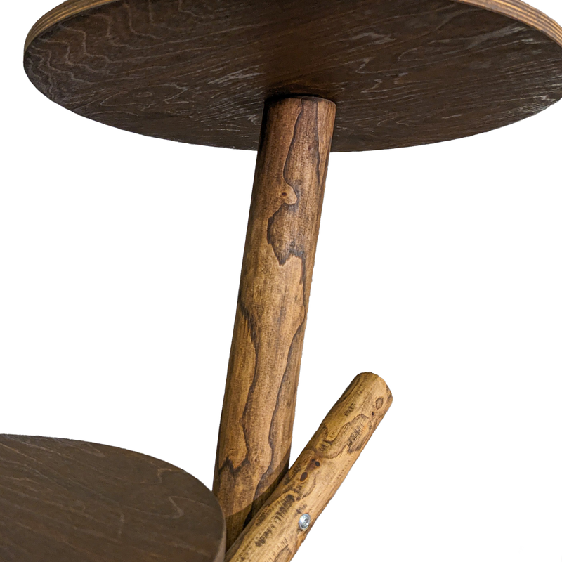 Outdoor Naturkratzbaum CA0005 Kratzbaum Natur Holz Design 120 cm hoch Katzenbaum