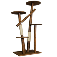 Outdoor Naturkratzbaum CA0007 Kratzbaum Natur Holz Design 175 cm hoch Katzenbaum
