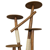 Outdoor Naturkratzbaum CA0007 Kratzbaum Natur Holz Design 175 cm hoch Katzenbaum