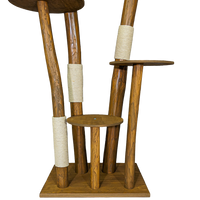 Outdoor Naturkratzbaum CA0011 Kratzbaum Natur Holz Design 200 cm hoch Katzenbaum