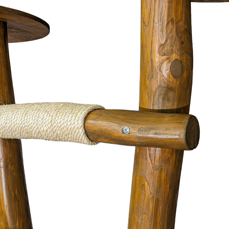 Outdoor Naturkratzbaum CA0011 Kratzbaum Natur Holz Design 200 cm hoch Katzenbaum