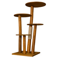 Outdoor Naturkratzbaum CA0029 Kratzbaum Natur Holz Design 145 cm hoch Katzenbaum