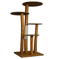 Outdoor Naturkratzbaum CA0029 Kratzbaum Natur Holz Design 145 cm hoch Katzenbaum